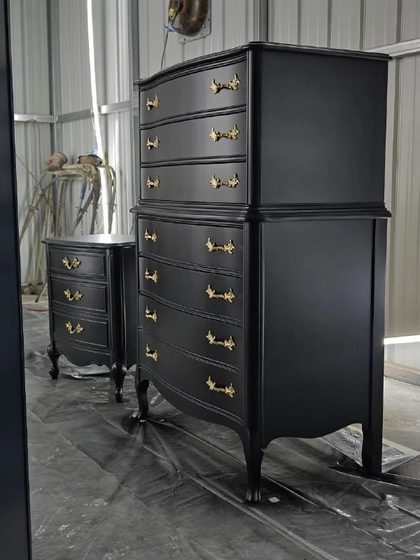 Black + Brass Bedroom Pieces