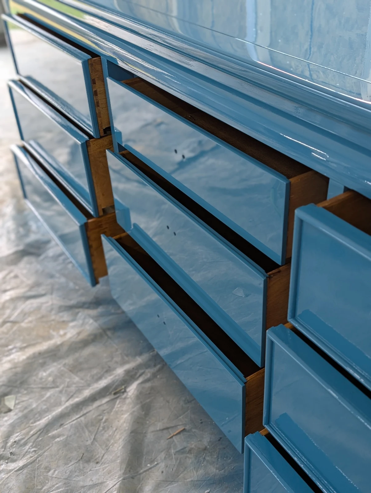 Blue Lacquer Drawers
