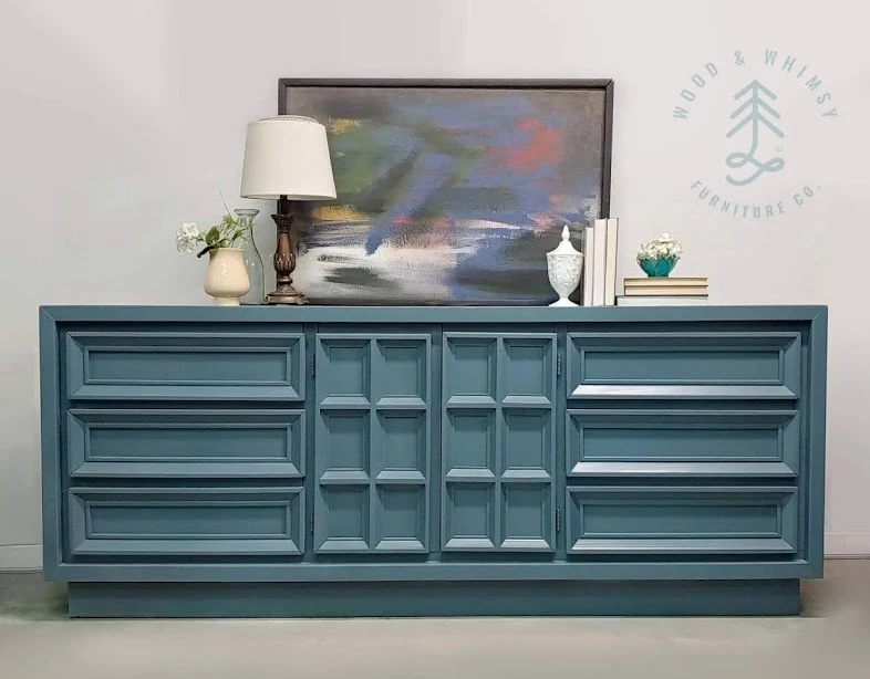 Blue Statement Dresser