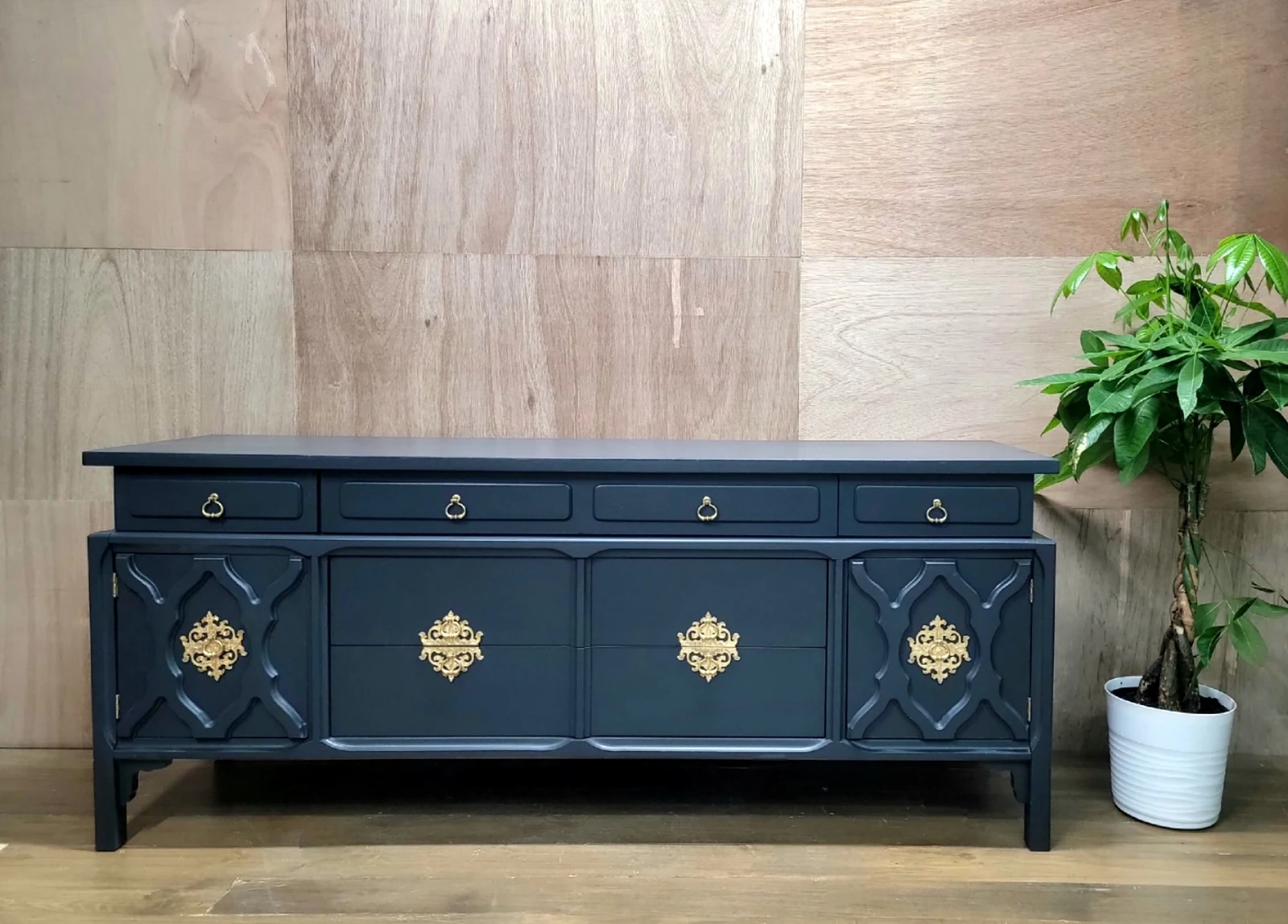 Midnight + Brass Sideboard