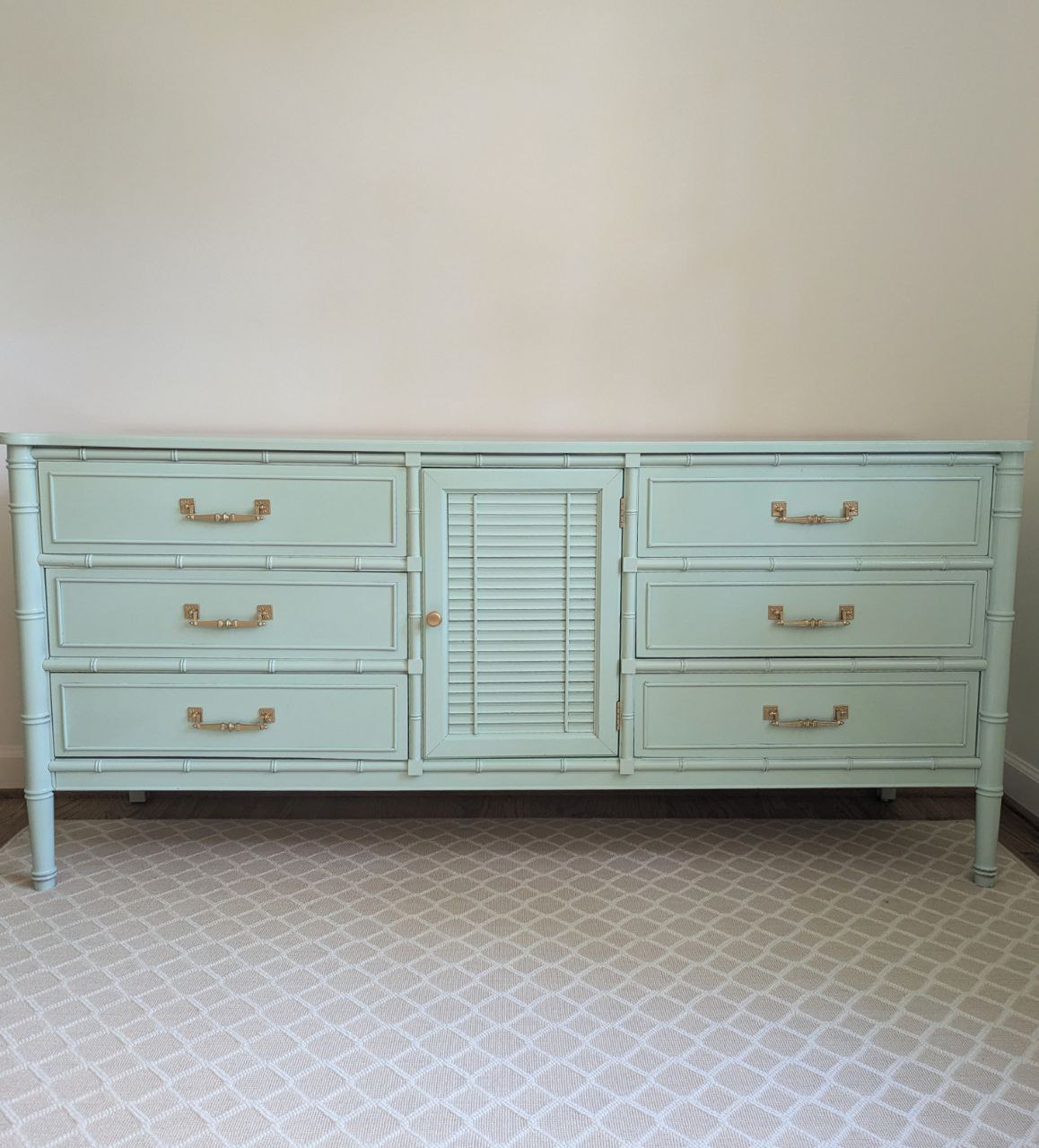 Sea Glass Bamboo Dresser