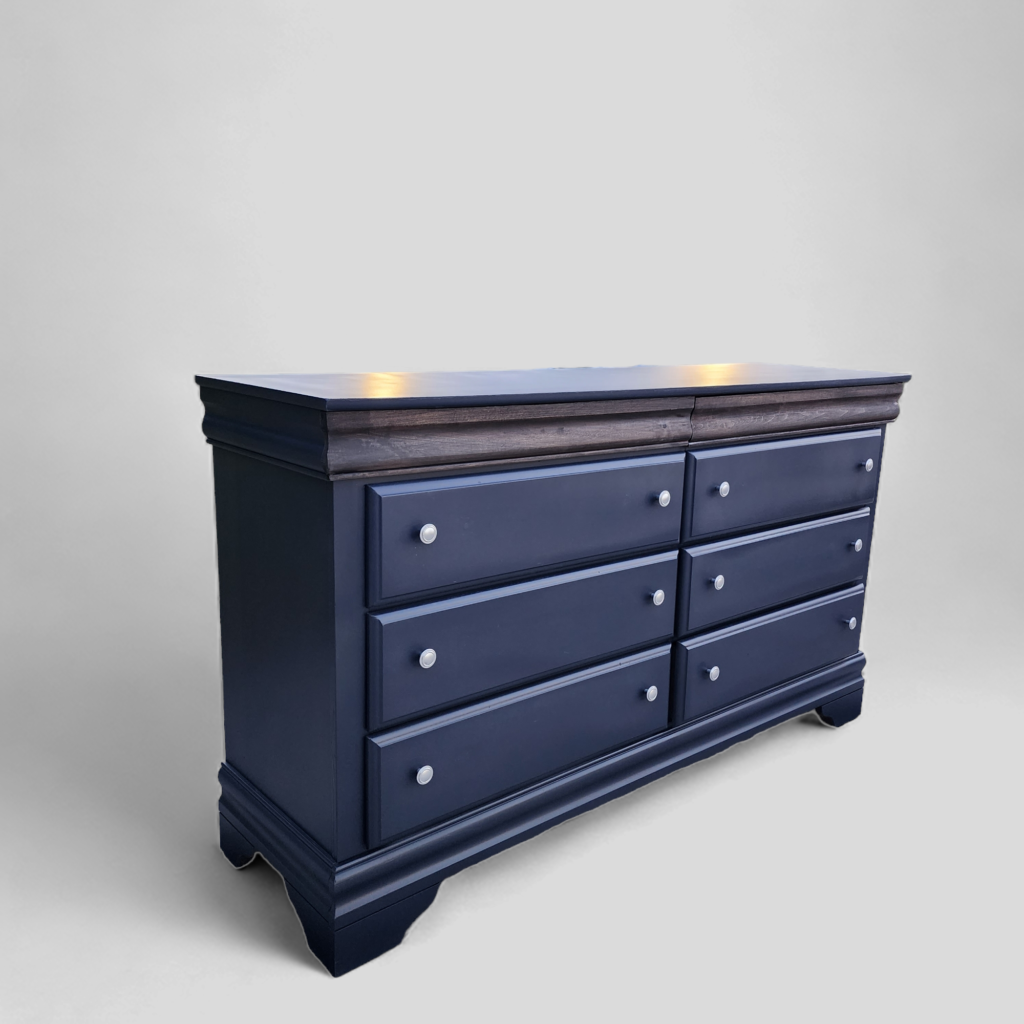 Long Bedroom Dresser Navy Blue Dresser Entry Way Table Long Dresser Wood Painted Dresser