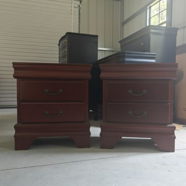 Distressed Farmhouse Nightstands - Image 2