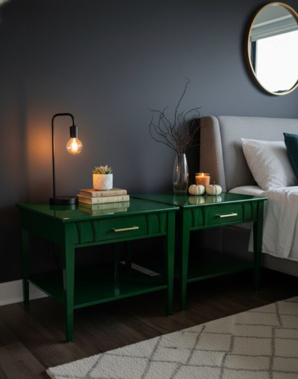 Mid-Century Modern Lacquer End Tables | Custom Color & Top Options - Image 4
