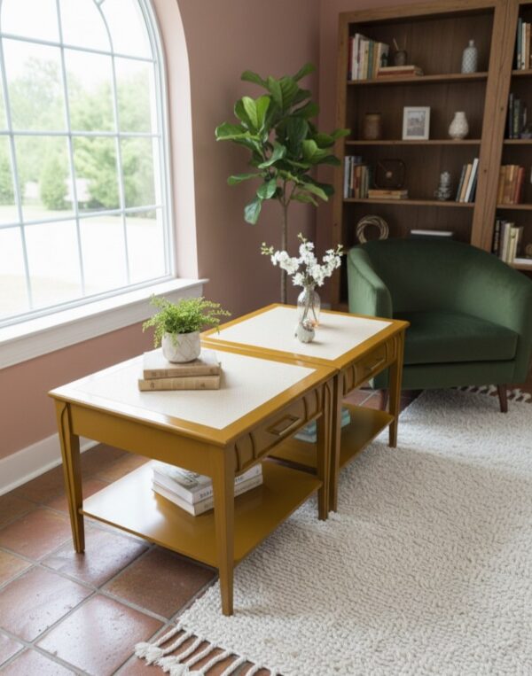 Mid-Century Modern Lacquer End Tables | Custom Color & Top Options - Image 5