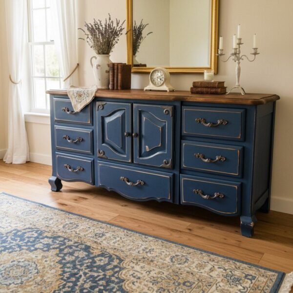 Slate Blue Modern Farmhouse Buffet