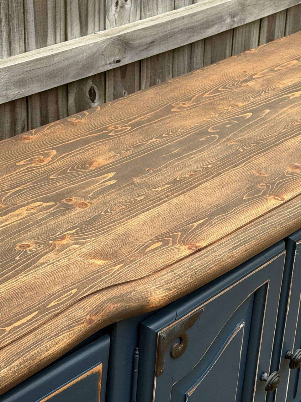 Slate Blue Modern Farmhouse Buffet - Image 2